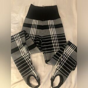 AKIRA plaid sweater pants High waisted -S